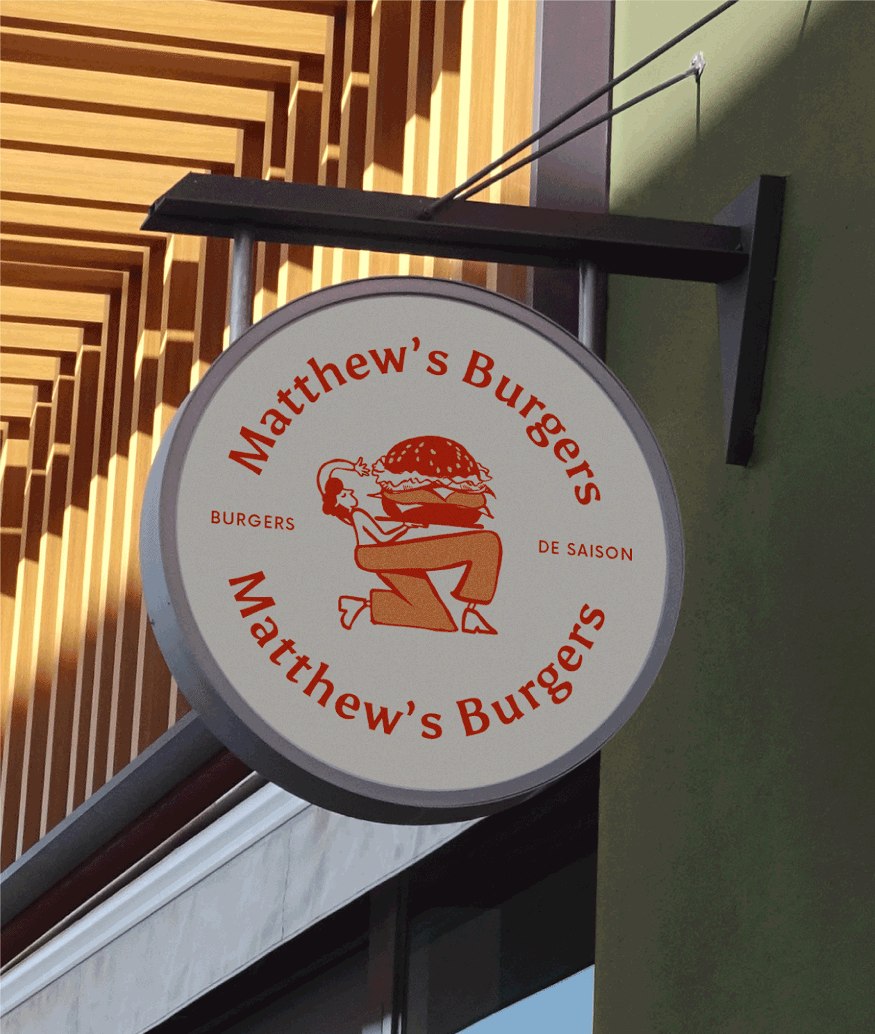 Devanture Matthew's burgers