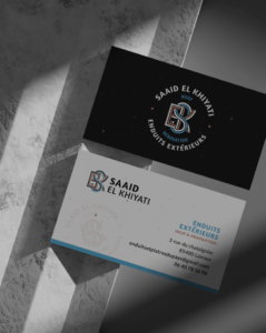 Nouvelle identité visuelle de Saaid sur ses cartes de visite.