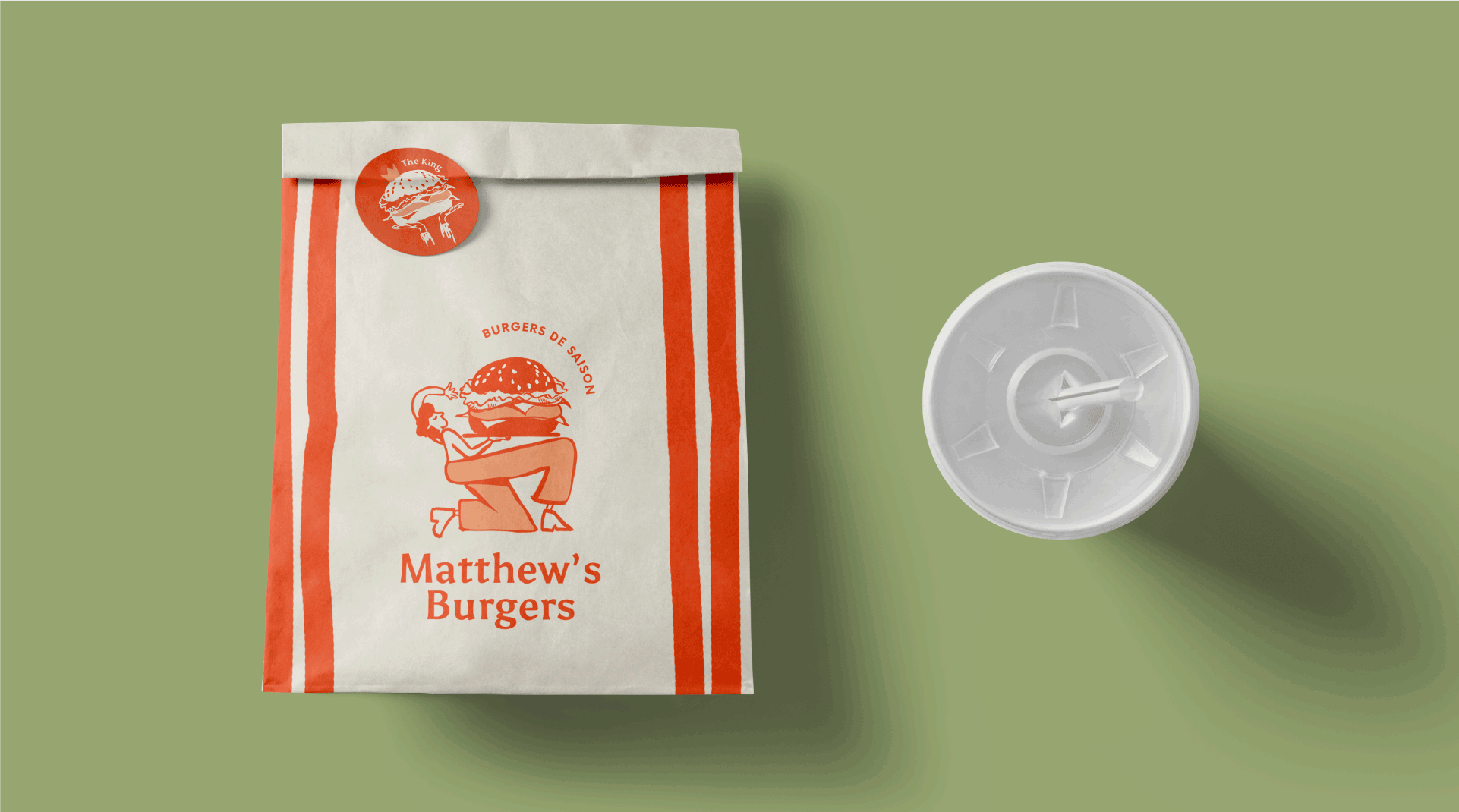 Packaging du restaurant Matthew's Burgers